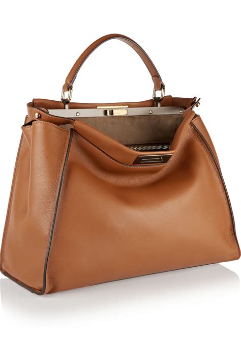 fendi peekaboo large brown